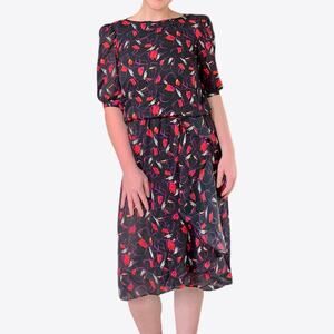 Vintage Just in Thyme Floral Midi Dress 6